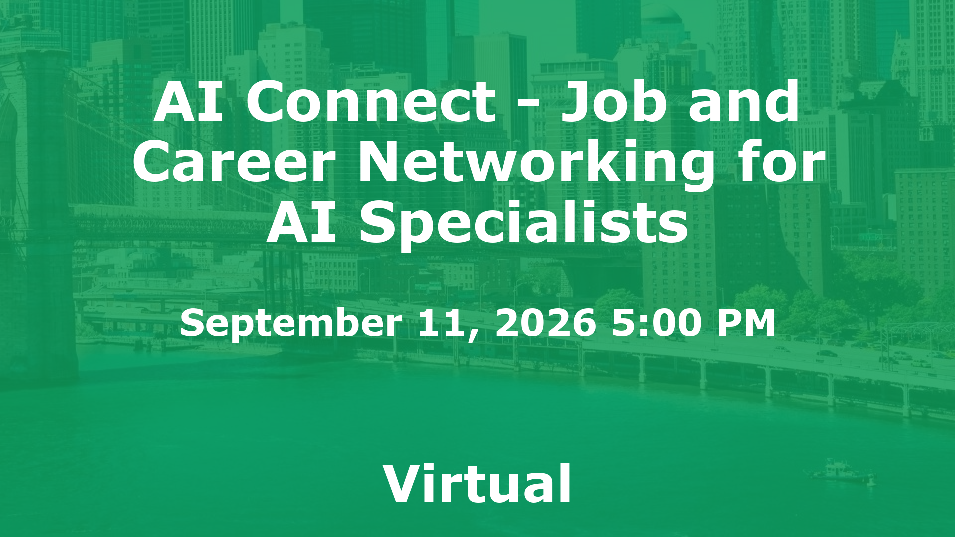 AI Connect - Job and Career Networking for AI Specialists event image